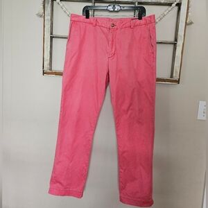 Vineyard Vines Men's Salmon Coral Pink Men's Slim Fit Breaker Pants 36x30